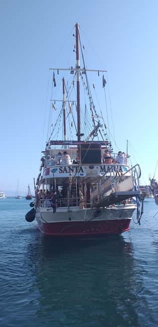Kos: 3-Island Cruise with Greek BBQ Lunch and Swimming - Setting sail from Kos on the Santa Maria