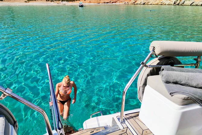 Kos: Small Group Full-Day Sailing with Meal, Drinks, & Swim - The first secluded bay is about water time