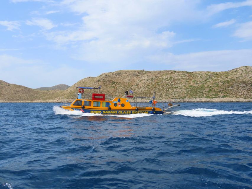 Kos Town: Glass-Bottom Boat Cruise with Swimming Stops - The Pserimos swim stop is the main attraction