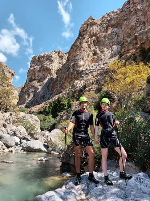 Kourtaliotiko Gorge: Guided River Adventure Trek with Lunch - From river rocks to gardens and olive trees