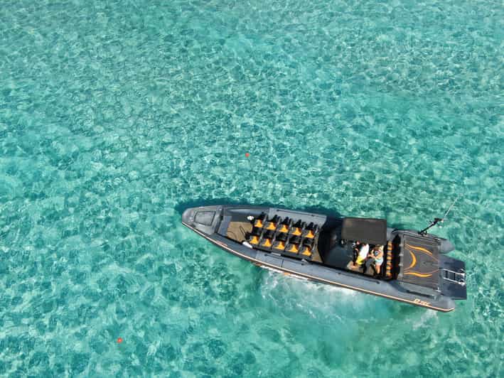 Limeniskos: Gramvousa and Balos Speedboat Tour with Drinks - Balos Lagoon: shallow water and one hour to swim