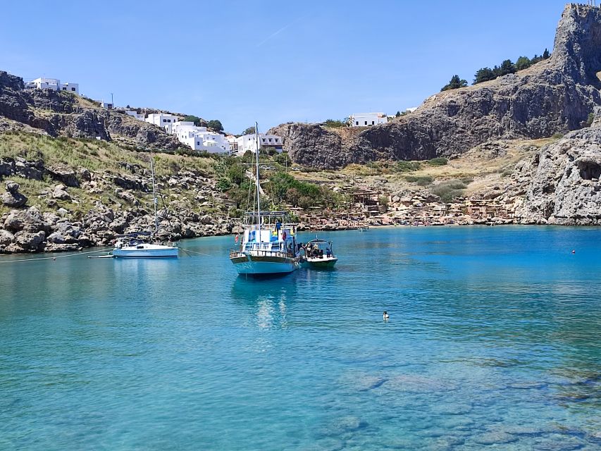 Lindos: Rhodes South-East Coast Cruise with Swim Stops - Guns of Navarone Bay and the Lindos View