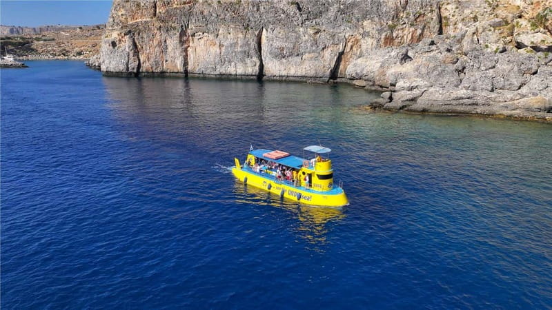 Lindos: Submarine Cruise with Swimming Stop at Navarone Bay - The 30-minute swim at Navarone Bay