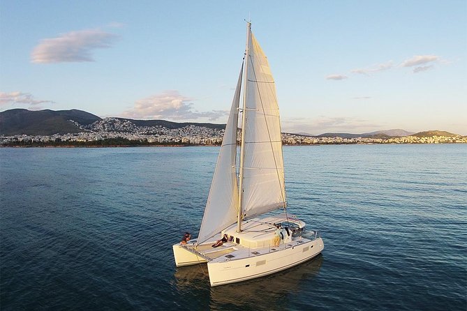 Luxury Catamaran Cruise from Athens with Traditional Greek Meal and BBQ - A Greek BBQ served on deck