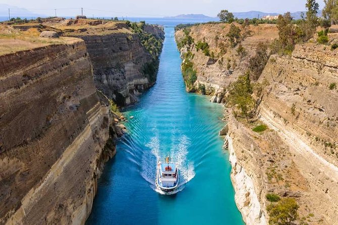 Mercedes Private Tour Nafplio, Corinth Canal, Nemea Wine Tasting - Tasting Nemea wines at a modern estate