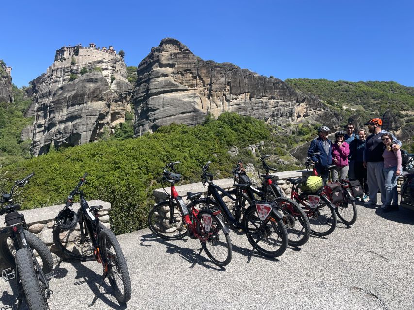 Meteora: E-Bike Epic Sunset Tour With Local Guide & Drink - Kastraki and the first rise into Meteora