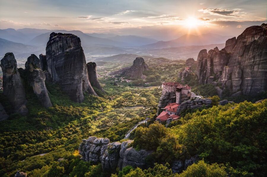 Meteora Evening Tour with Breathtaking Sunset View - The Bandovas caves and the first hermits