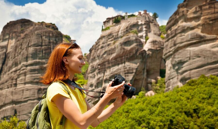 Meteora: Guided Sunset Tour with Monasteries & Caves Visit - Holy Trinity and the soaring monastery views