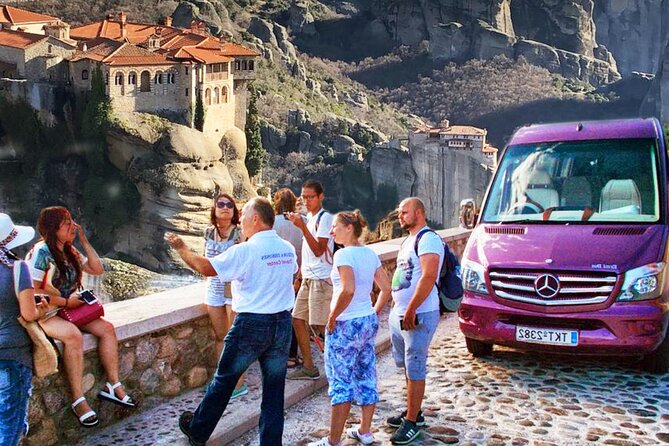 Meteora: Panoramic Morning Small Group Tour with Local Guide - The first view: six monasteries from one remarkable setting