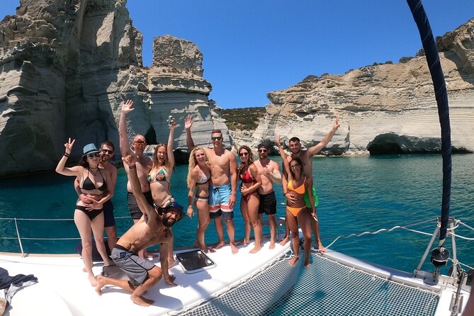 Milos caves snorkelling Catamaran Cruise in a small group - Kleftiko delivers the big water-and-rock finale