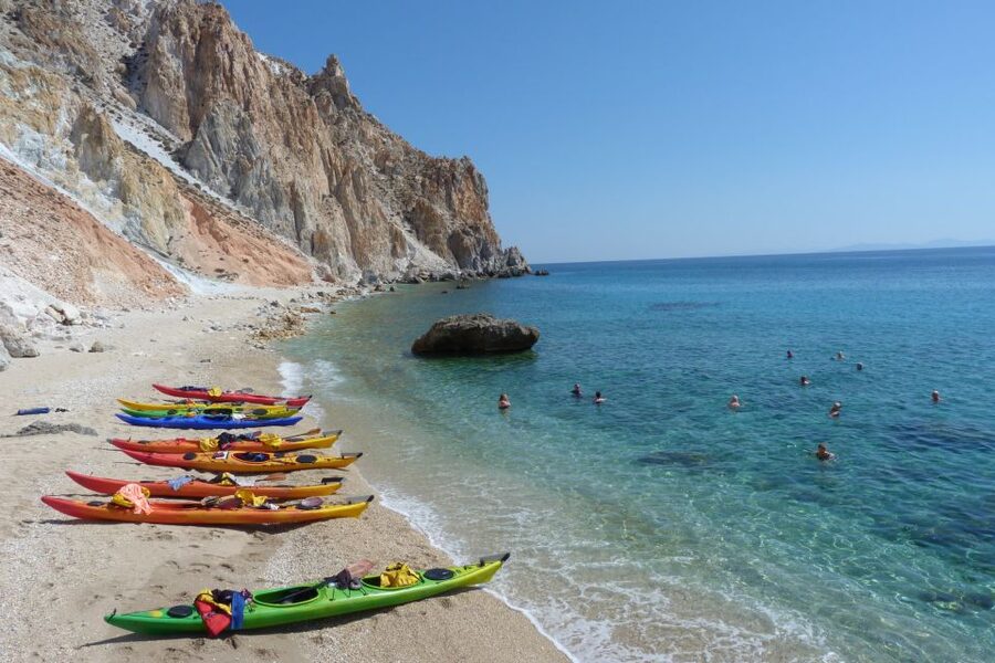 Milos: Guided Kayaking Trip with Snorkelling & Lunch - Guides, safety, and group size