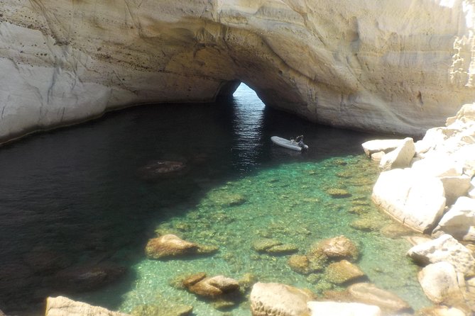 Milos Small-Group Full-Day Cruise with Snorkelling and Lunch - Kalogries gives you the first swim