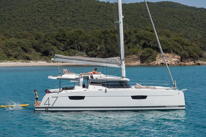 Mykonos: Brand-New Catamaran Cruise with Meal, Drinks & Transport - Leaving Mykonos for Rhenia