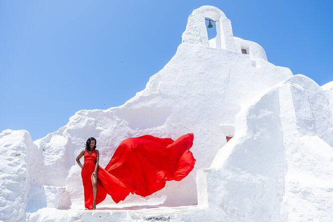 Mykonos: Flying Dress Photoshoot - Why a Flying Dress Works in Mykonos