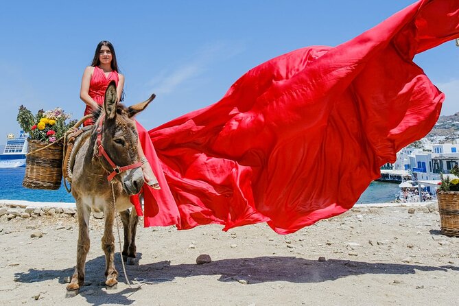 Mykonos: Flying Dress Photoshoot - Working With Joanna, Joana, and the Assistant