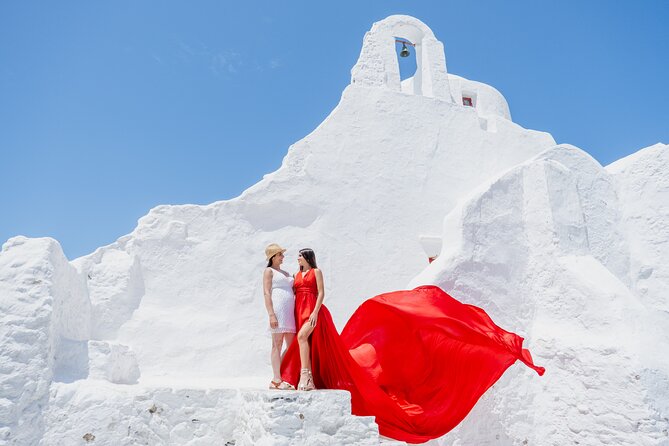 Mykonos: Flying Dress Photoshoot - Wind, Hair, Timing, and Comfort