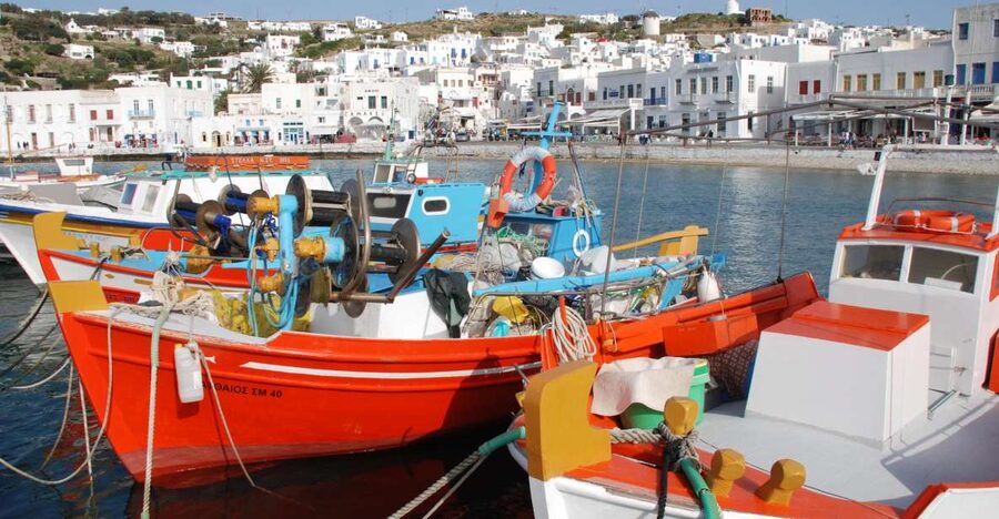 Mykonos: Half-Day City Walking Tour and Island Bus Tour - Walking through the narrow lanes of Mykonos Town