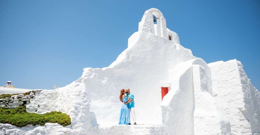 Mykonos Private Photoshoot - Walking through Mykonos Town