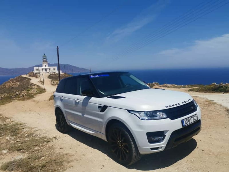 Mykonos: Private Tour with Range Rover - Windmills, Little Venice, and Paraportiani Church