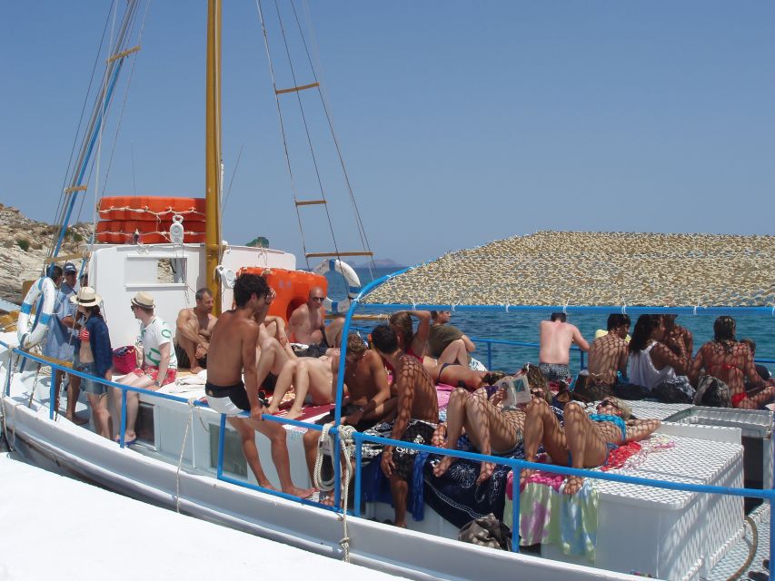 Mykonos: South Coast Cruise - Meeting the kaiki at Ornos