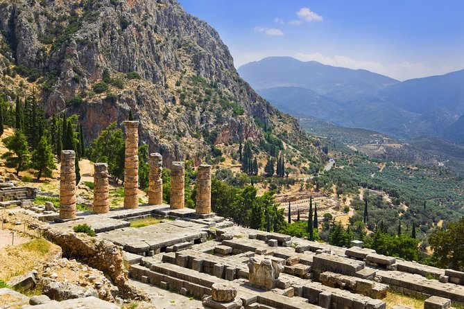 Mystical Delphi & Hosios Loukas Byzantine Wonder Luxury Day Tour - Walking into the sanctuary of Delphi