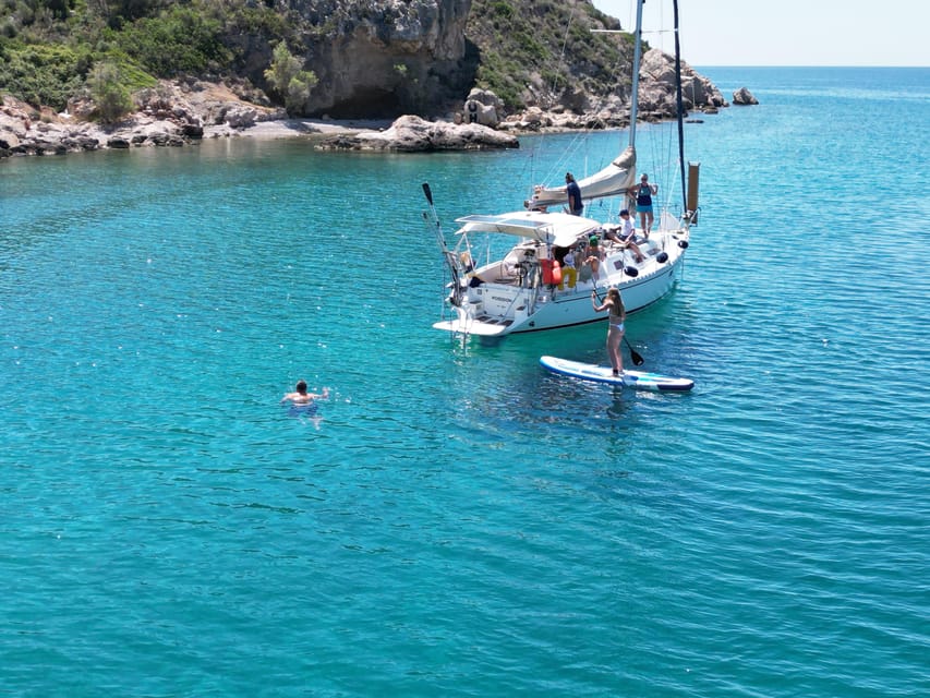 Nafplio Sun Sail Cruises | Semi-Private Half Day | With Meal - Leaving Nafplio for the Argolic Gulf