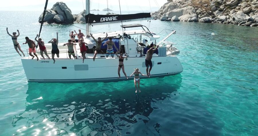 Naxos: Catamaran Cruise with Swim Stops, Food, and Drinks - Greek lunch, cold drinks, and a relaxed pace