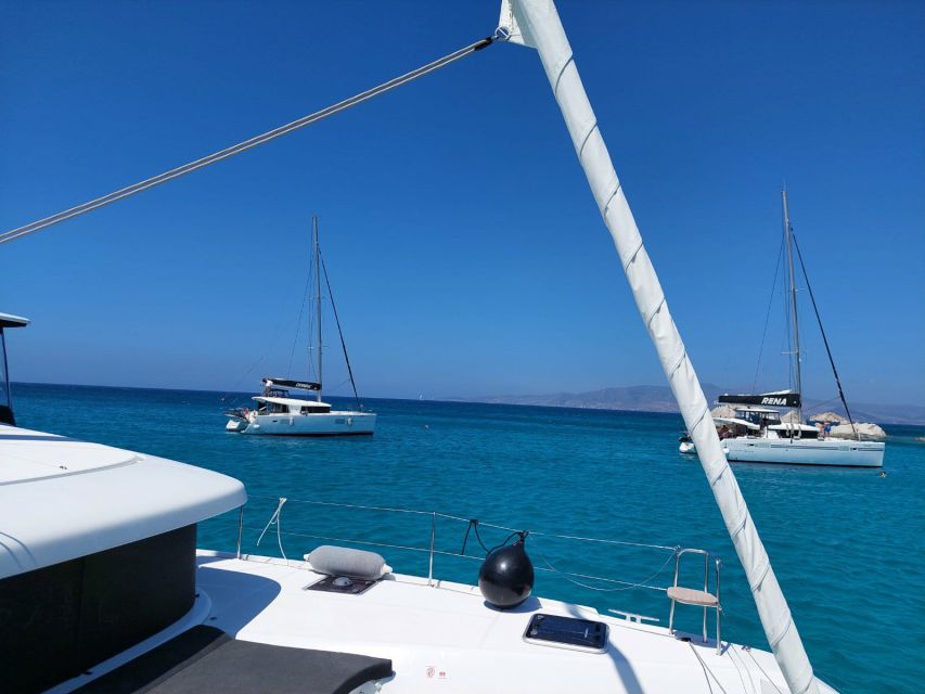 Naxos: Catamaran Cruise with Swim Stops, Food, and Drinks - Setting out with a flexible route