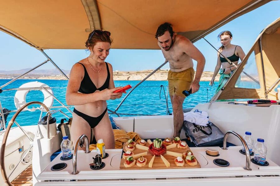 Naxos/ Paros: Sailing Cruise with Food and Drinks - Setting Sail from Naxos Port