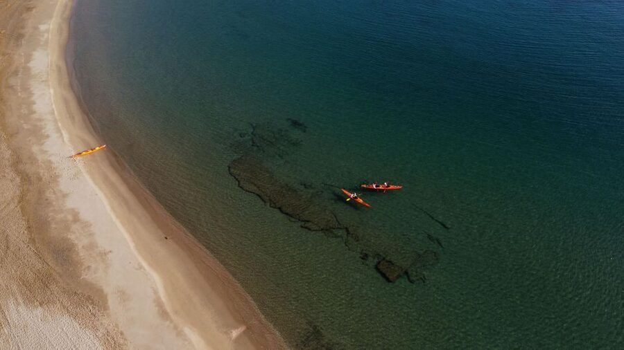 Naxos: Rhina Cave and Coastline Sea Kayaking Tour - Snorkeling, swimming, and the return paddle