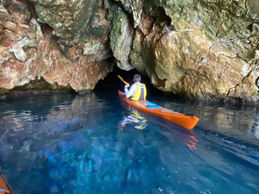 Naxos: Rhina Cave and Coastline Sea Kayaking Tour - Starting at Kalandos Beach and its wetland