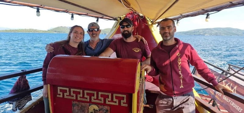 Nydri: Full-Day Wooden Boat Cruise with BBQ & Drinks - Skorpios, Madouri, and the Return Route