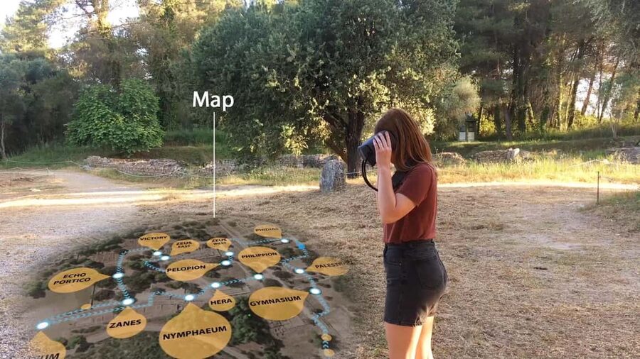 Olympia: Tour with Virtual Reality and Audio - Why the VR glasses make Olympia easier to understand