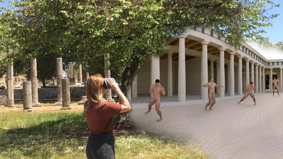Olympia: Tour with Virtual Reality and Audio - The Gymnasium and Palestra: where athletes prepared