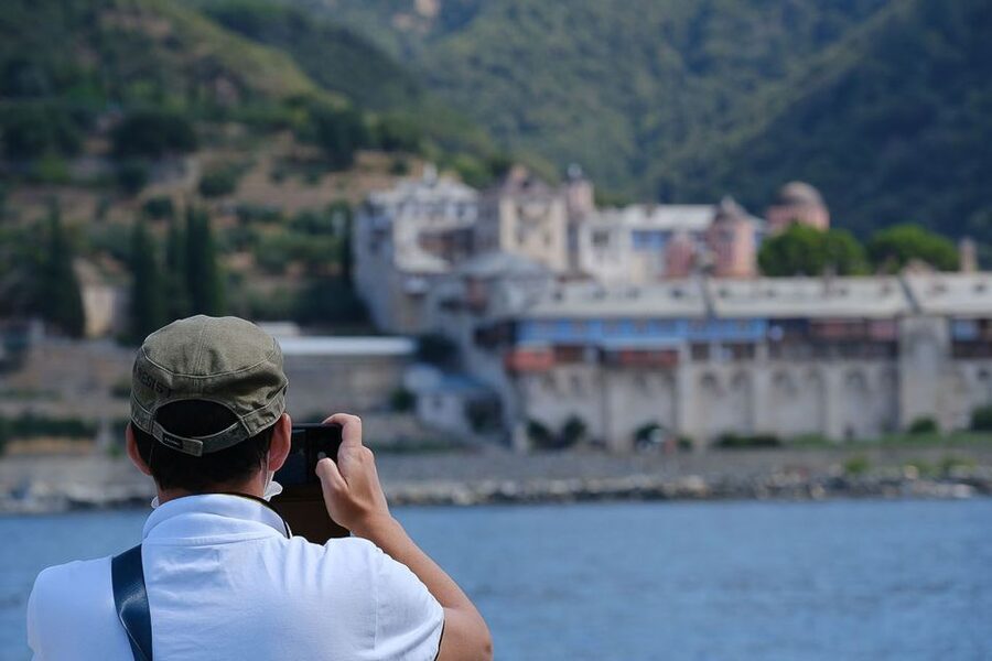 Ouranoupoli: Mount Athos Cruise with Ammouliani Island Visit - Keep watch for dolphins, but treat them as a bonus