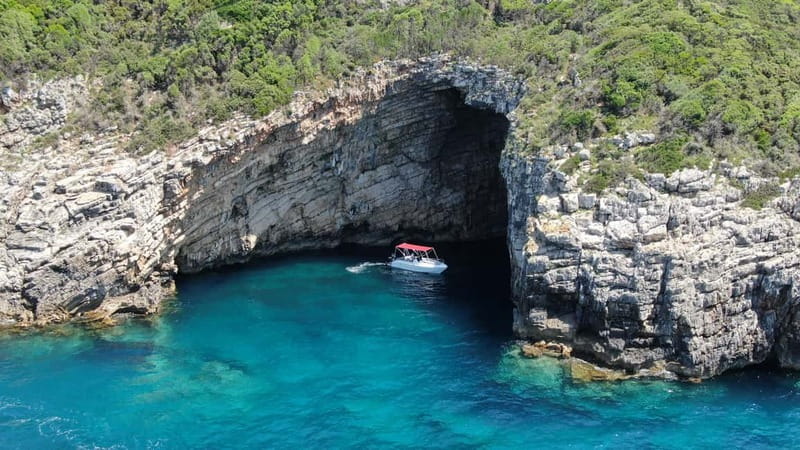 Paleokastritsa: Paradise, Yali Beach, & Blue Caves Boat Tour - The Third Cave and the Final Swim at Yali Beach