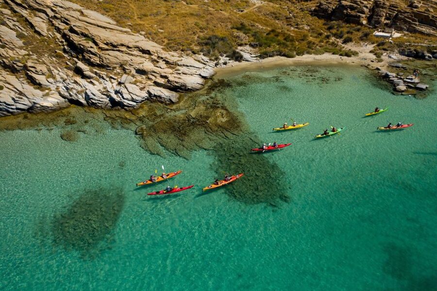 Paros: Sea Kayak Trip with Snorkeling and Snack or Picnic - Two breaks for swimming, snorkeling, and short walks