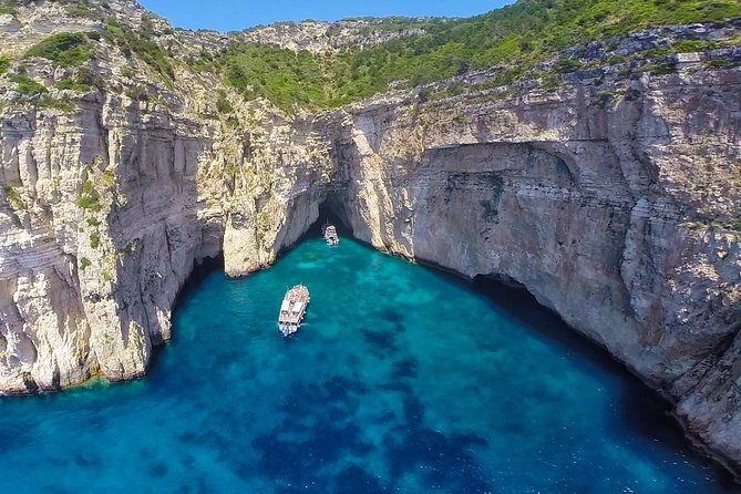 Paxos Antipaxos Blue Caves (Lakka Village) from Corfu - Antipaxos and the clearest water of the day