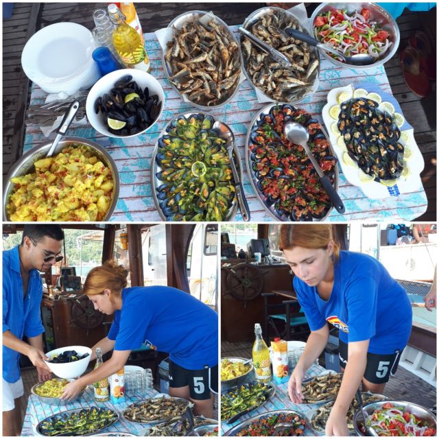 Preveza: Dolphin Watching Cruise with Lunch and Drinks - Looking for dolphins near the fish farms