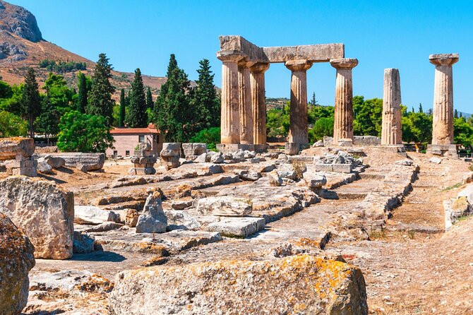Private Luxury Biblical Tour: Apostle Paul’s Footsteps – Corinth - The Temple of Apollo and Corinth before Paul