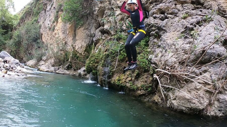 Rethymno: Canyoning Tour in the Kourtaliotiko Gorge - The river source becomes the main playground
