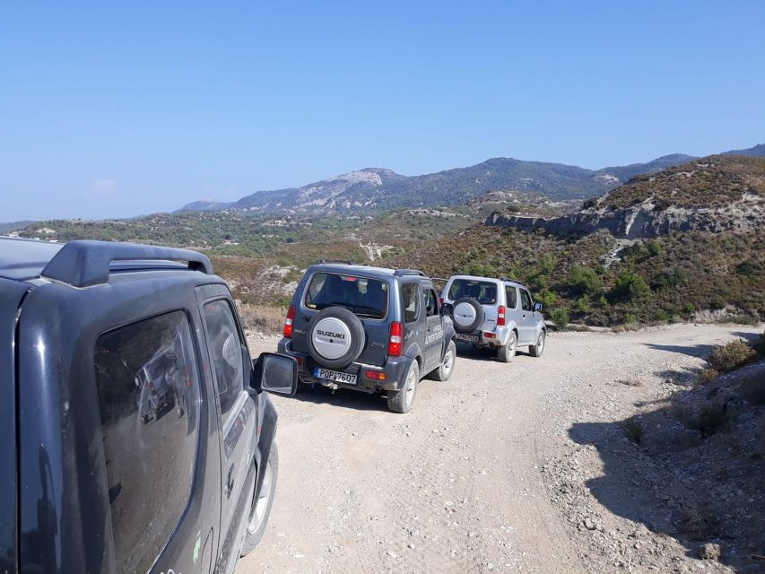 Rhodes: 4x4 Self-Drive Jeep Tour with Pickup in the North - Seven Springs and the tiny tunnel