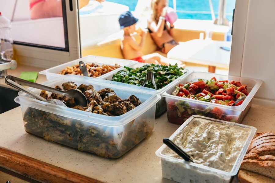 Rhodes: All-Inclusive Catamaran Cruise with Lunch and Drinks - Anthony Quinn Bay: the strongest first swim