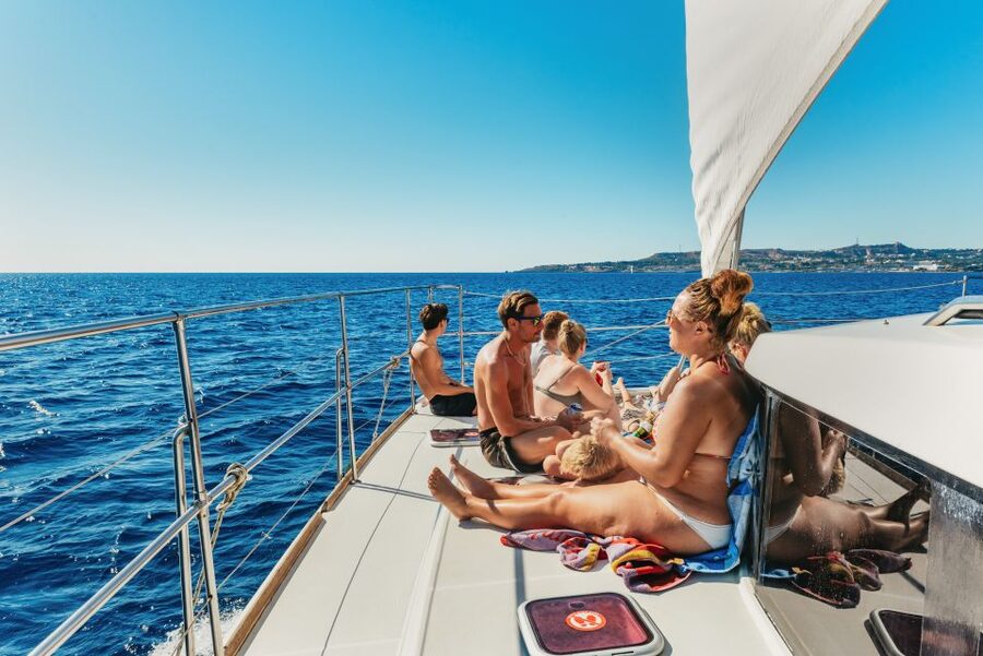 Rhodes: All-Inclusive Catamaran Cruise with Lunch and Drinks - Afandou Beach and caves: the power route’s extra stop