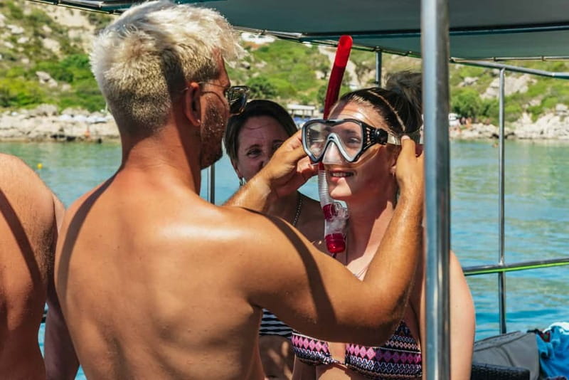 Rhodes: Anthony Quinn, Ladiko and Caves All-Inclusive Cruise - Traganou Caves: a swim with a sense of adventure