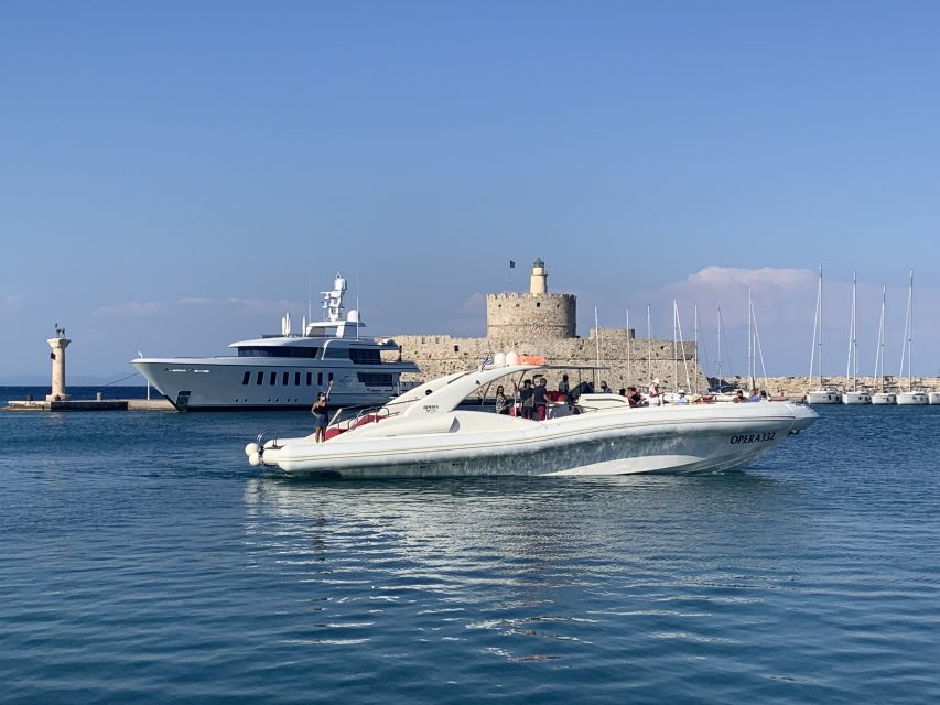 Rhodes: Beach Cruise with Swimming, Meal, & Unlimited Drinks - Kallithea Springs: clear water and a final swim