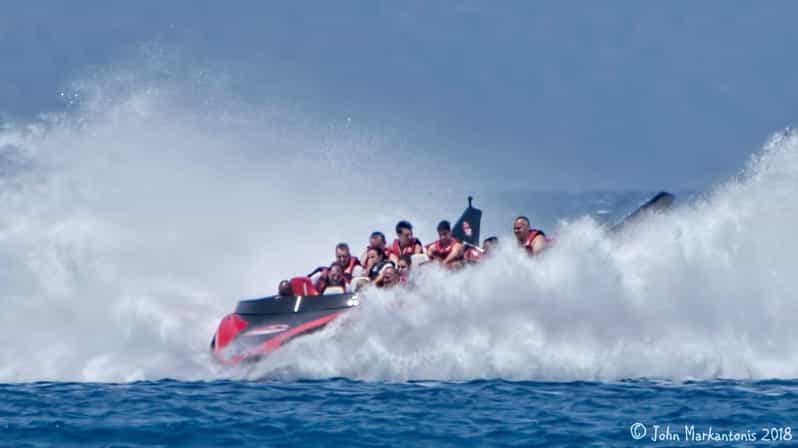 Rhodes: Beaches Trip by Jet Boat with Snorkeling and Drinks - Kallithea Springs Bay and its sea caves