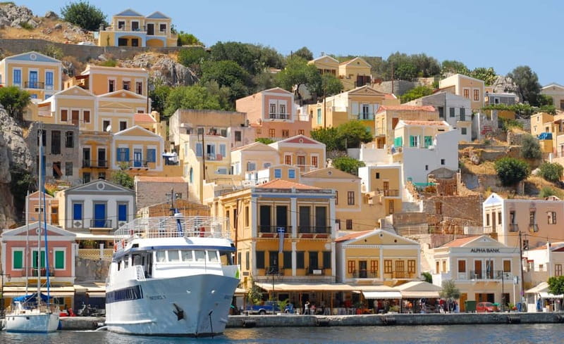 Rhodes: Boat trip to Symi island with swimming at St. George - The boat ride from Rhodes to Symi