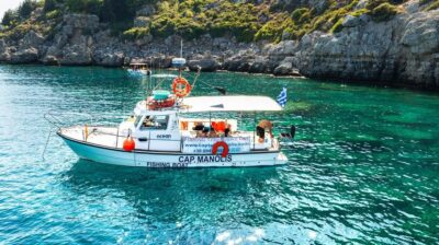 Captain Manolis Fishing Trip with BBQ and Swimming