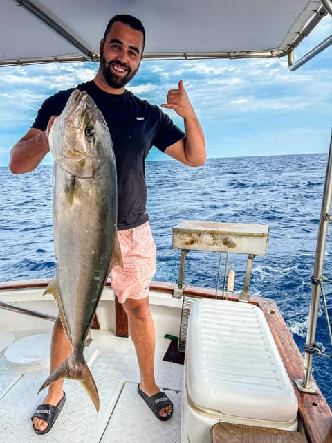 Rhodes: Captain Manolis Fishing Trip with BBQ and Swimming - The barbecue lunch on board